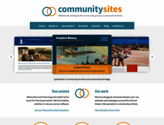 communitysites.co.uk screenshot
