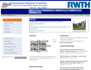 comnets.rwth-aachen.de screenshot