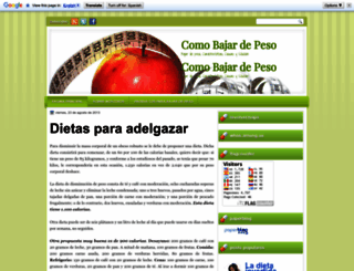comobajardepesoweb.blogspot.com screenshot