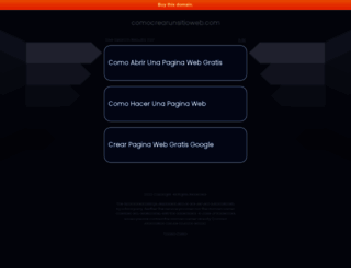 comocrearunsitioweb.com screenshot