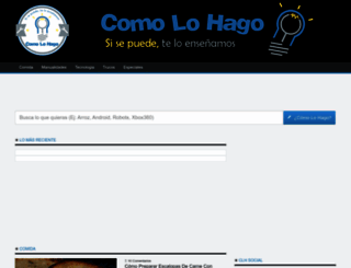 comolohago.cl screenshot