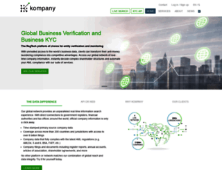 companiesregister.kompany.com screenshot