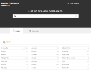 companiesspain.org screenshot