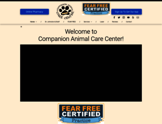 companionanimalcare.com screenshot