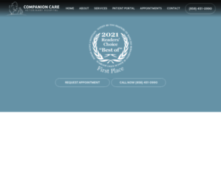 companioncareveterinaryhospital.com screenshot