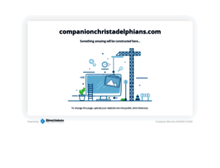 companionchristadelphians.com screenshot
