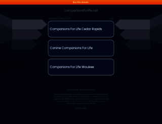 companionsforlife.net screenshot