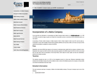 company-in-malta.com screenshot