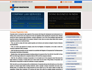 company-registration-india.com screenshot