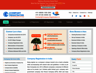 company-registration.in screenshot
