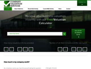 company-valuation-services.co.uk screenshot