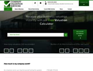 company-valuation-services.exvn.com screenshot