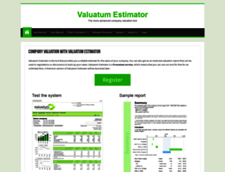company-valuation.valuatum.com screenshot