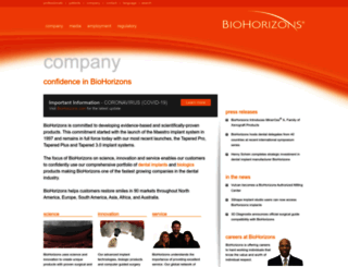 company.biohorizons.com screenshot