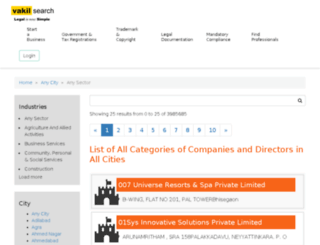 company.vakilsearch.com screenshot