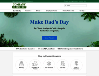 companyflowers.com screenshot