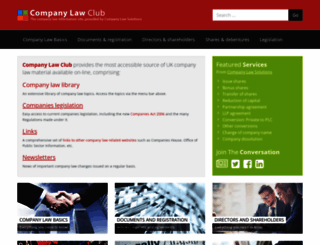 companylawclub.co.uk screenshot