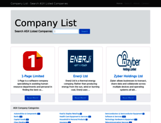 companylist.com.au screenshot