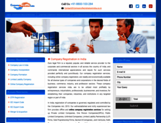 companyregistrationindia.co.in screenshot