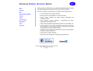 companysecretary.com.au screenshot