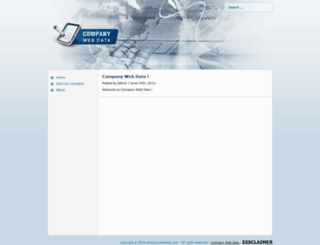 companywebdata.com screenshot