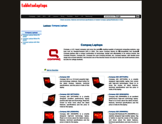 compaq.tabletsnlaptops.com screenshot
