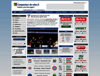comparateur-de-cotes.fr screenshot