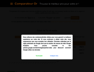 comparateur-or.com screenshot