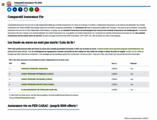 comparatif-assurance-vie.com screenshot