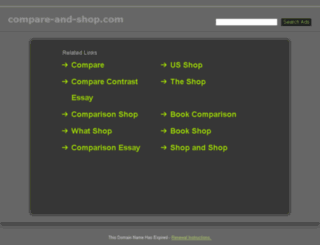 compare-and-shop.com screenshot