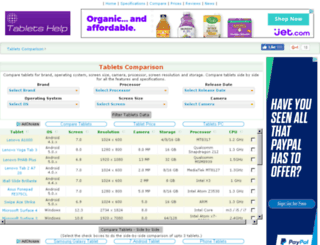 compare.tablets-help.com screenshot