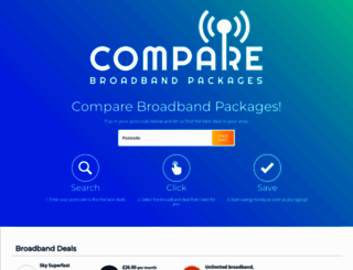 comparebroadbandpackages.co.uk screenshot