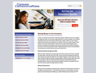 comparecarinsurancerates.com screenshot