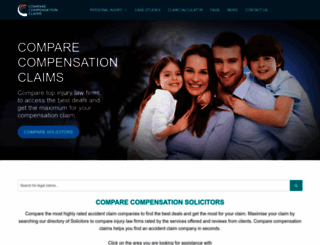 comparecompensationclaims.com screenshot