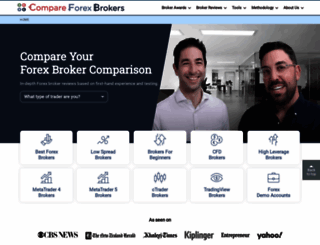 compareforexbrokers.com.au screenshot