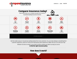 compareinsurance.com.au screenshot