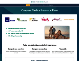 comparemedicalplans.net screenshot