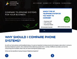 comparetelephonesystems.com screenshot