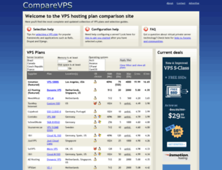 comparevps.com screenshot