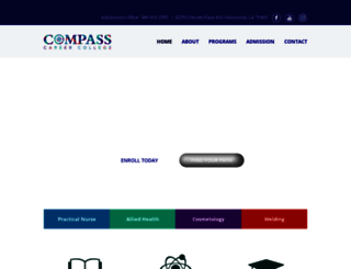 compasscareercollege.net screenshot