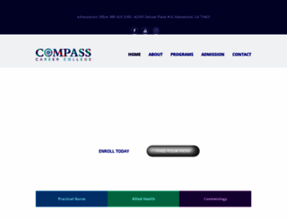 compasscareercollege.net screenshot