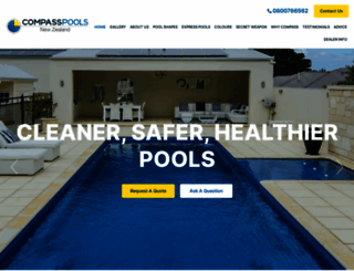 compasspools.co.nz screenshot