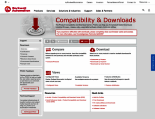 compatibility.rockwellautomation.com screenshot