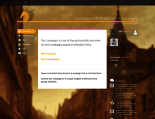 compendium-of-pbp-on-line-campaigns.obsidianportal.com screenshot