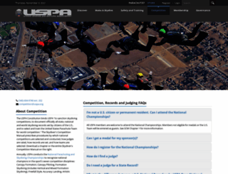 competition.uspa.org screenshot