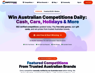 competitions.com.au screenshot