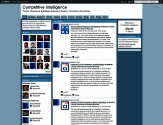 competitiveintelligence.ning.com screenshot