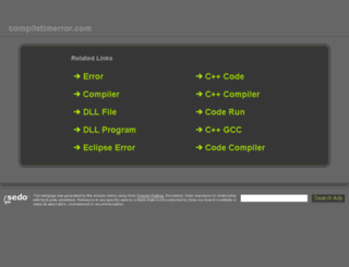 compiletimeerror.com screenshot