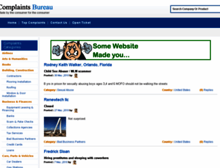 complaintsbureau.com screenshot