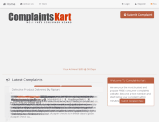 complaintskart.com screenshot